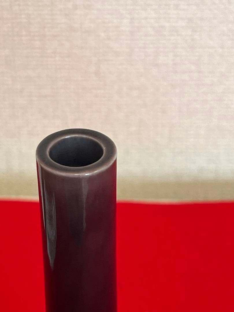 人間国宝 柳雨軒 三代 徳田八十吉  彩釉 花入 高さ約21cm 管理T143