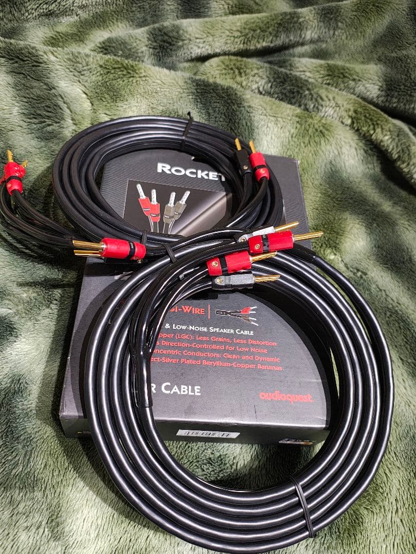 【美品】audioquest ROCKET 11 スピーカーケーブル