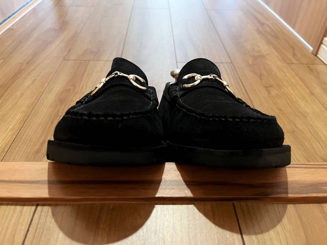 PARABOOT CORAUX スウェードビットローファー UK8