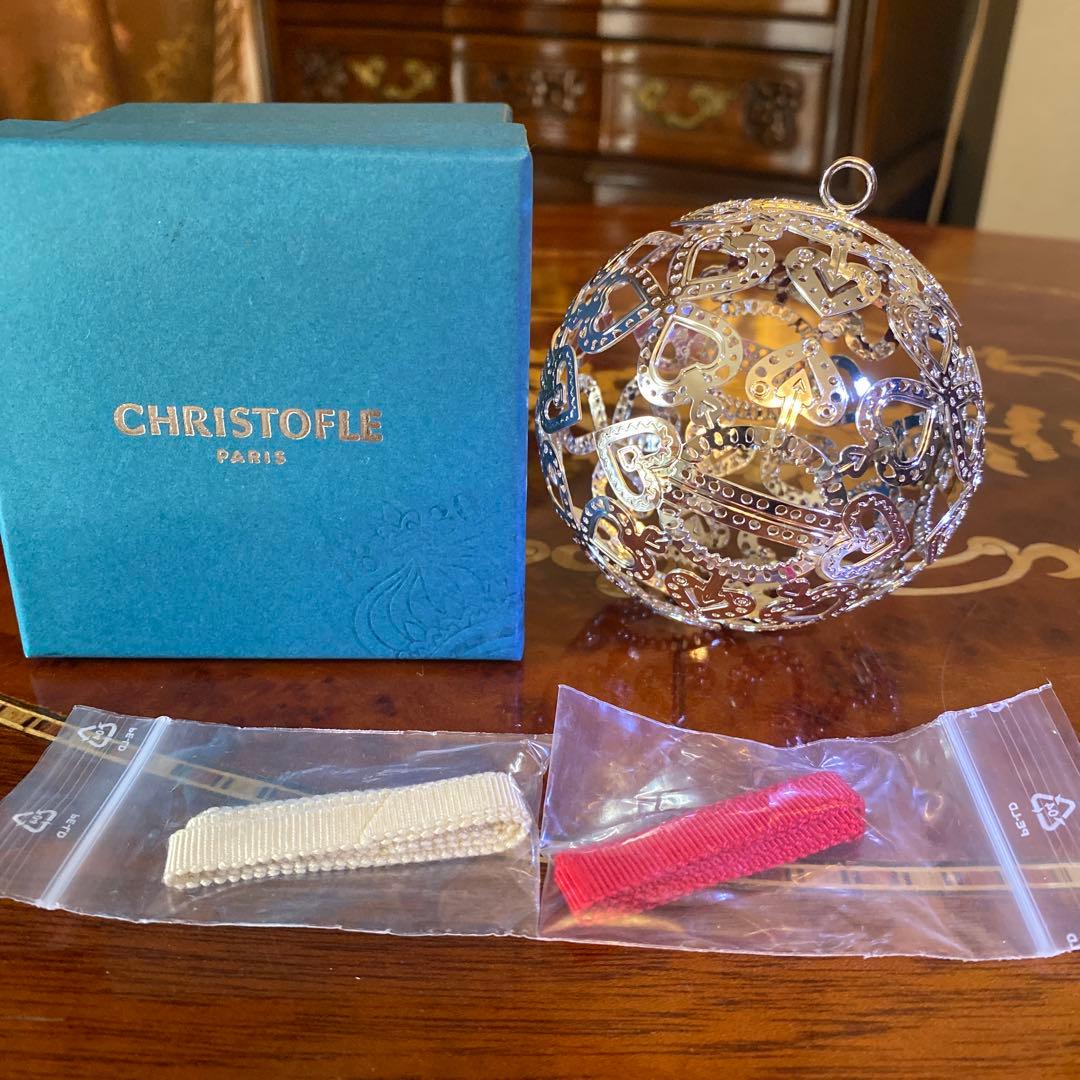 クリストフル　クリスマス　オーナメント　2024 限定　シルバー　紐あり