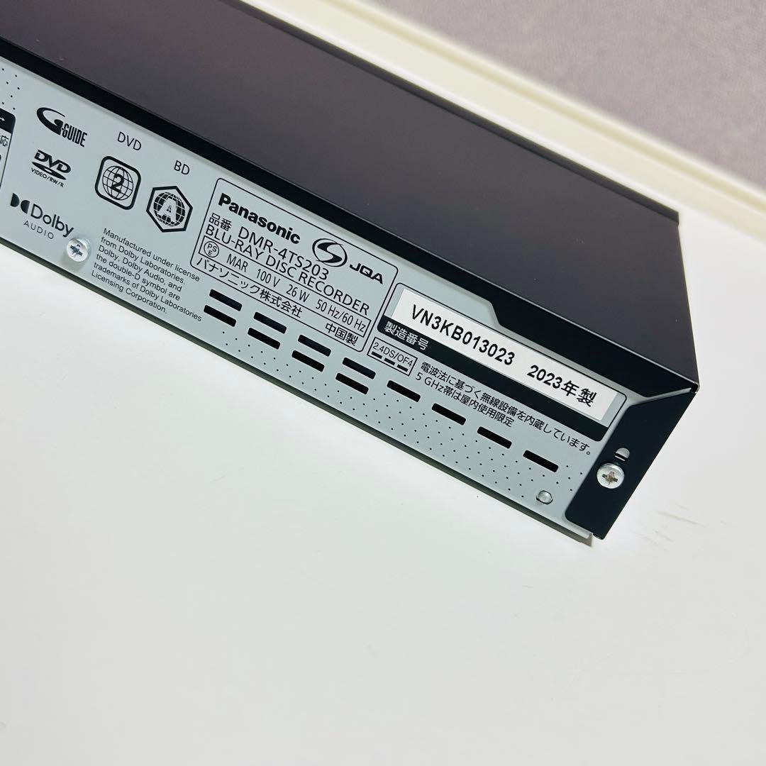 【ほぼ未使用】Panasonic 4Kディーガ DMR-4TS203