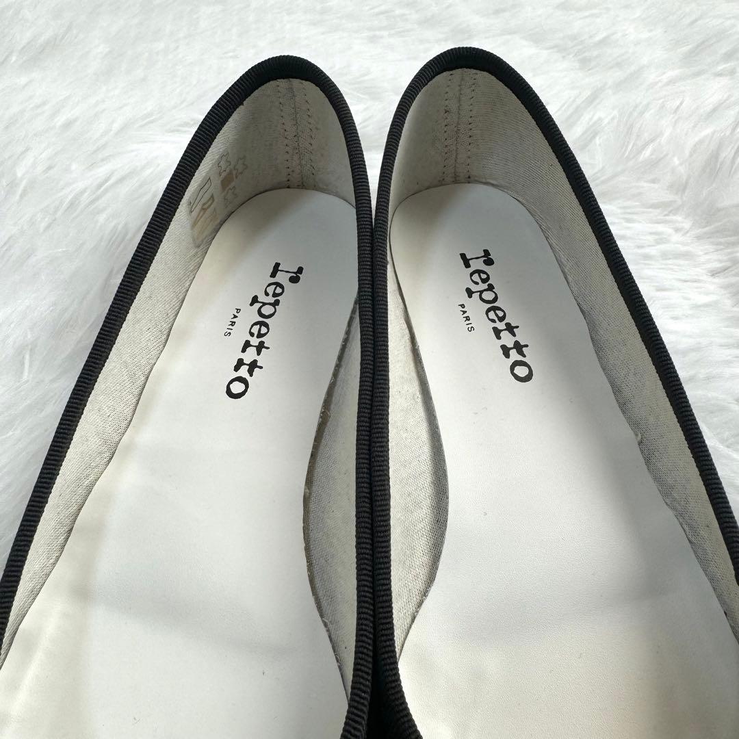 極美品✨ repetto レペット バレエシューズ リボンフラット エナメル 黒