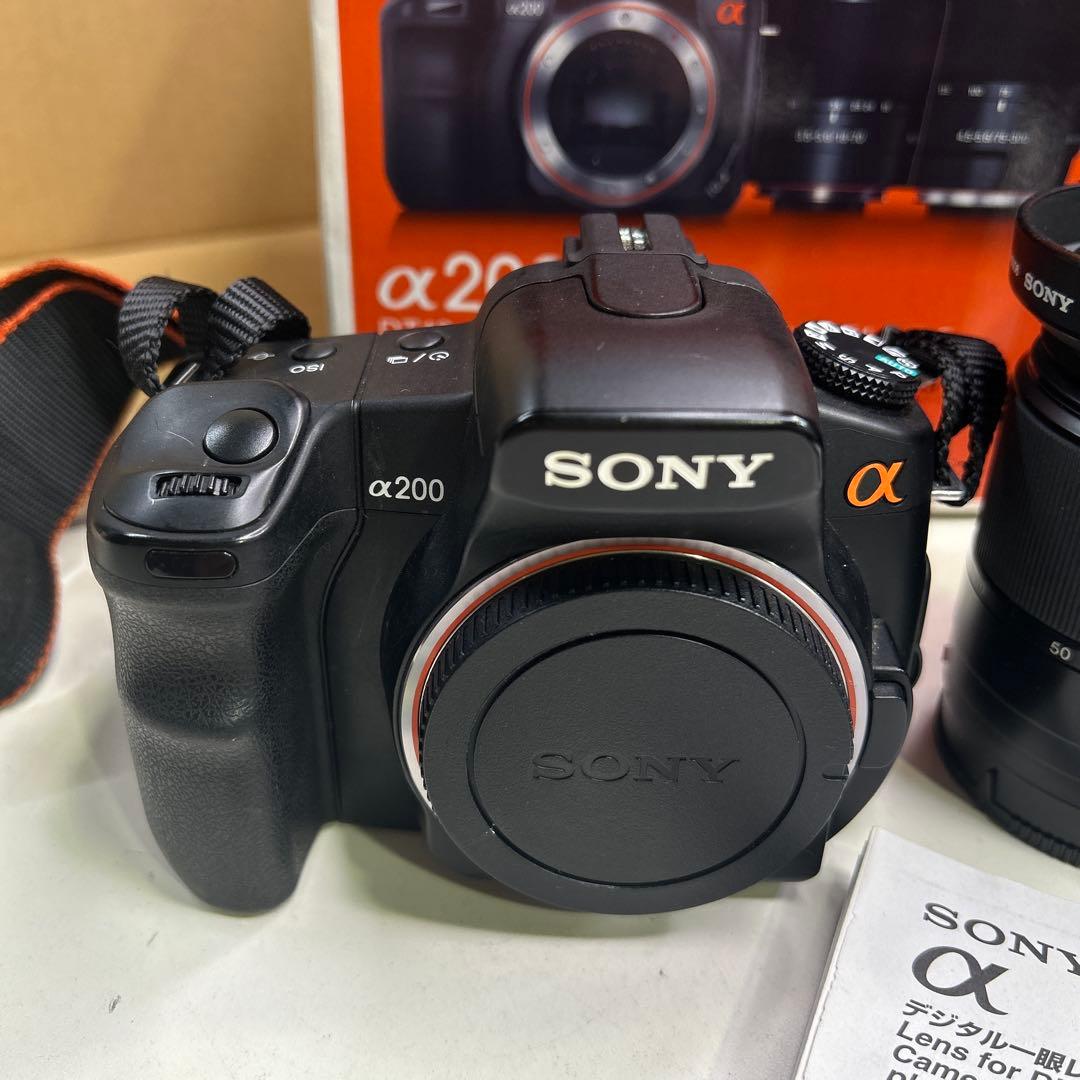 6755 【動作未確認】SONY ソニー α200 ダブルズームレンズ キット