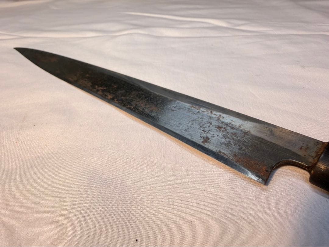 麻生　柳刃包丁　刺身包丁　包丁　刃物　刻印あり