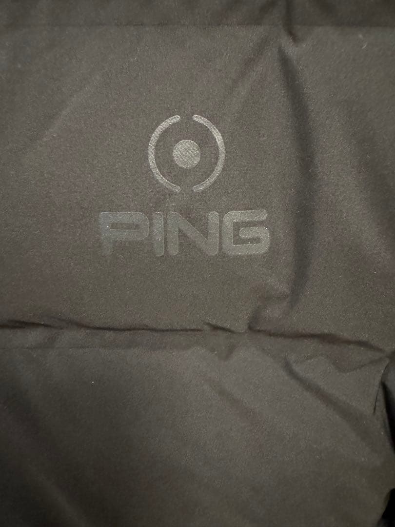 【PING APPAREL】全方向ストレッチ 2WAY中綿ブルゾン ブラック M