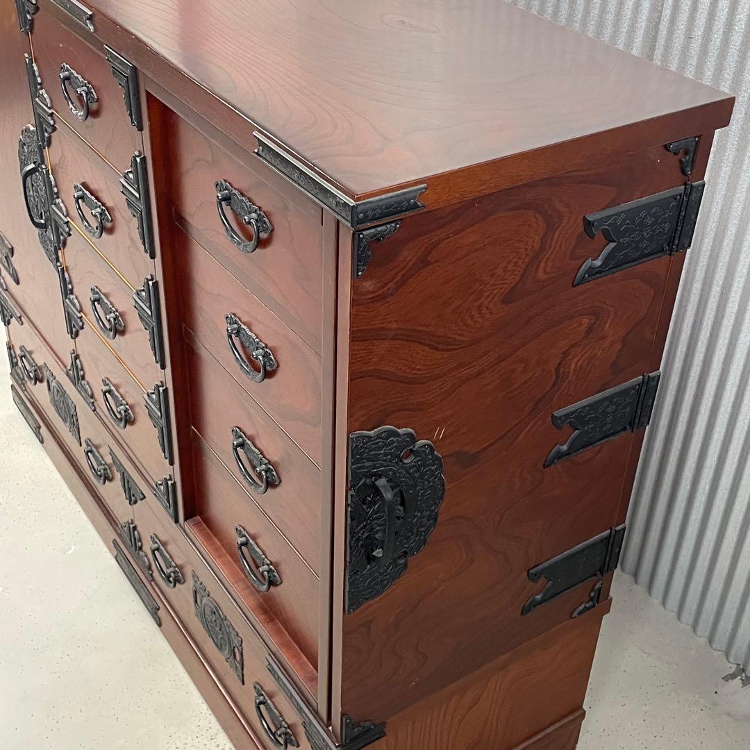 【希少・高級和家具】からくり箪笥　和タンス　和モダン収納　美品