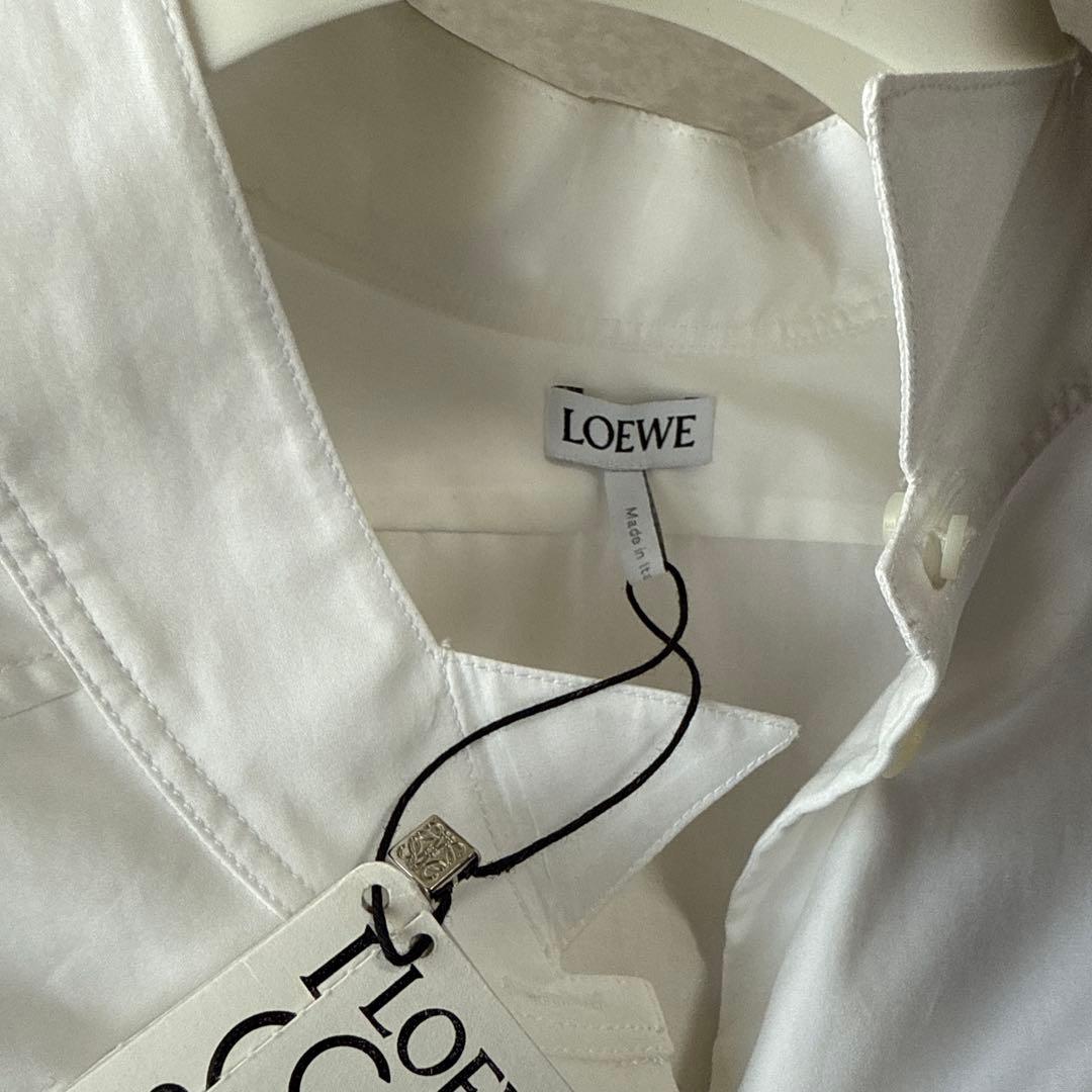 タグ付未使用 ロエベLOEWE ロングアシンメトリーデザインシャツ ユニセックス