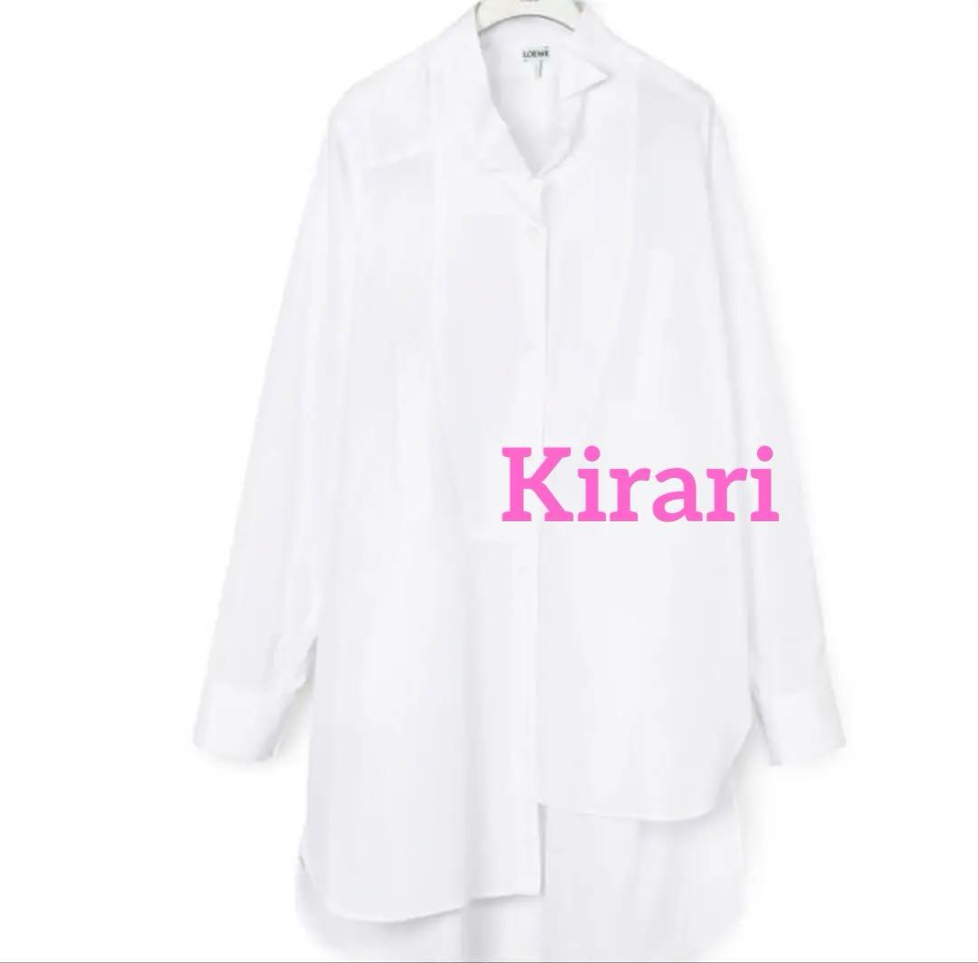 タグ付未使用 ロエベLOEWE ロングアシンメトリーデザインシャツ ユニセックス