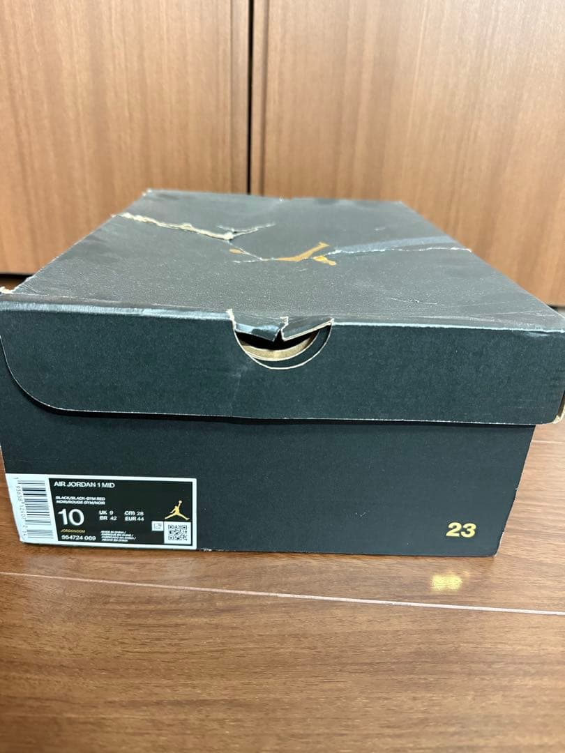 シューズ(男性用) Nike Air Jordan 1 Mid CHICAGO BLACK TOE