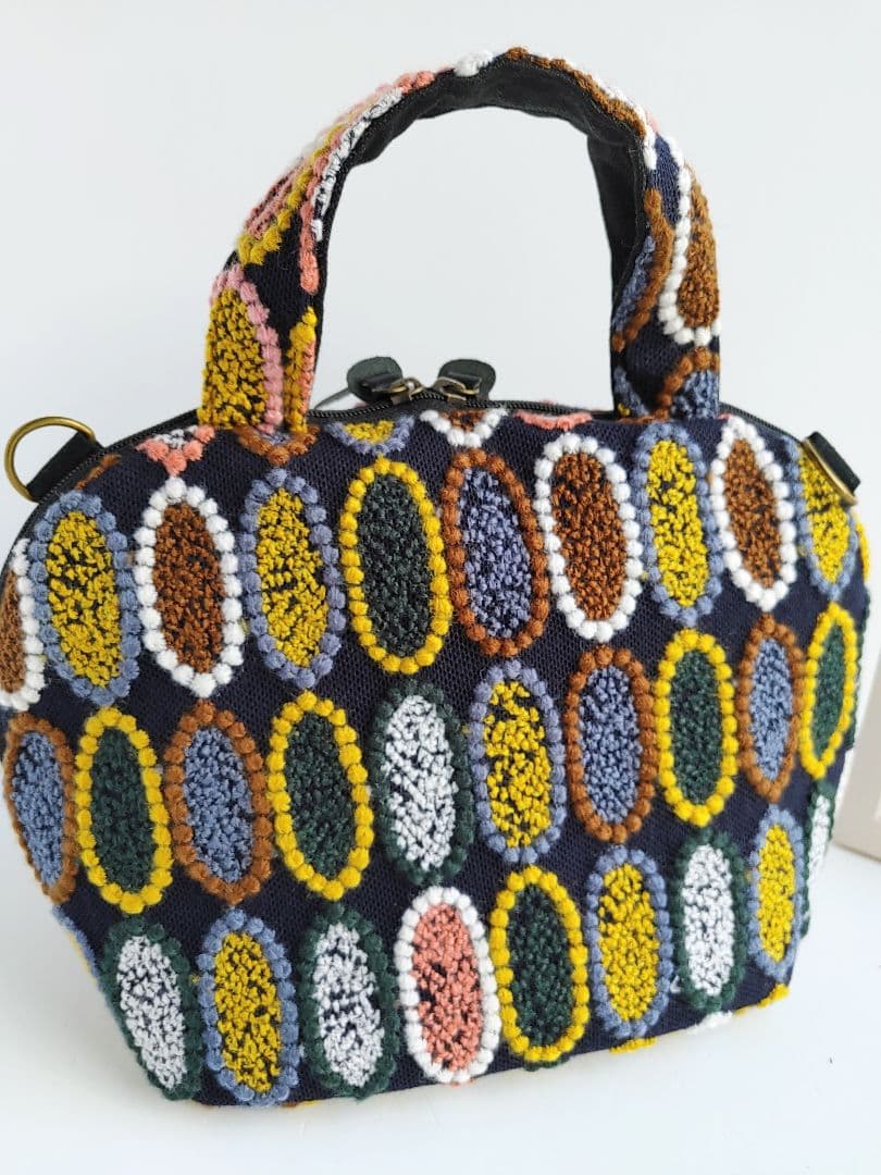 ミナペルホネン 超レア ピンクミッスク ミニサイズファスナーバッグ②