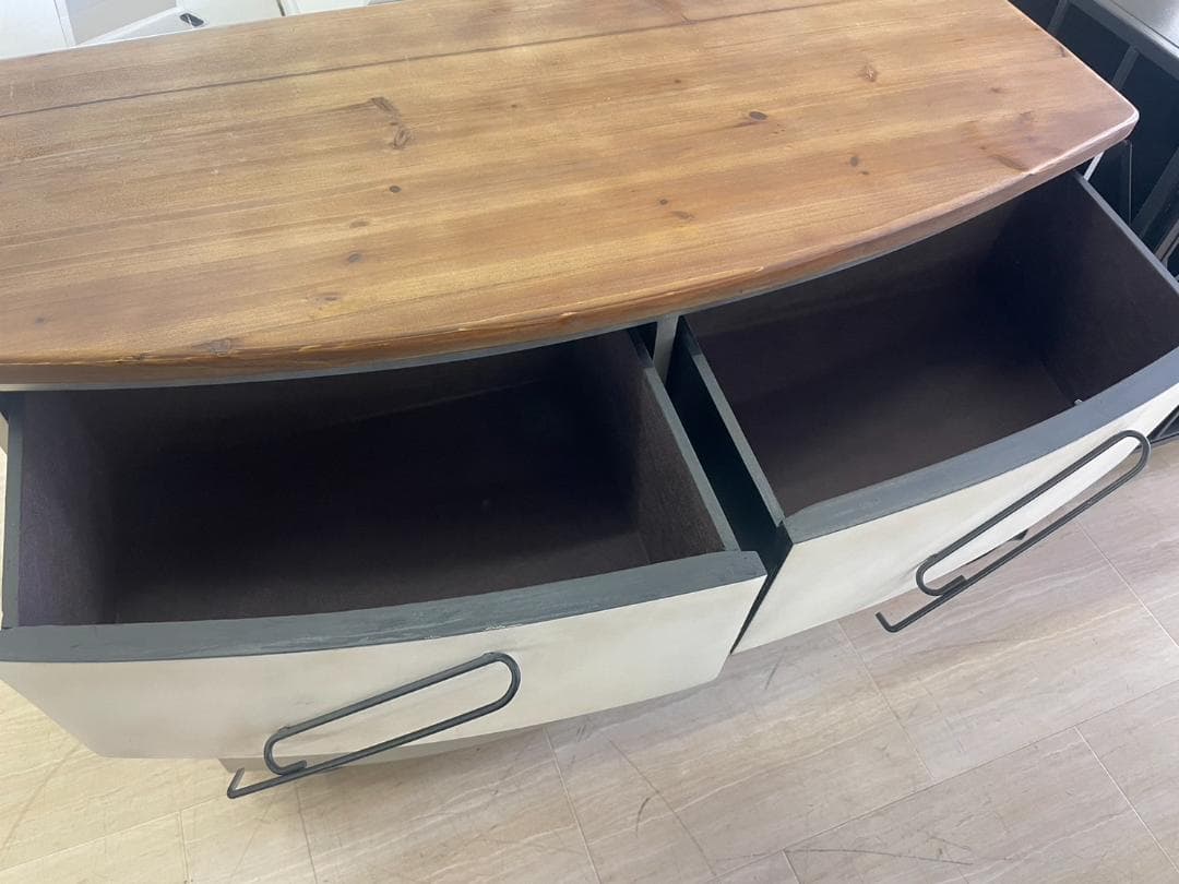 ワーゲン風　キャビネット　収納　引出し　インダストリアル　チェスト　棚　ラック