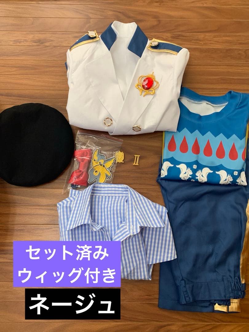 ツイステ　コスプレ　ネージュ　衣装、ウィッグ　セット売り