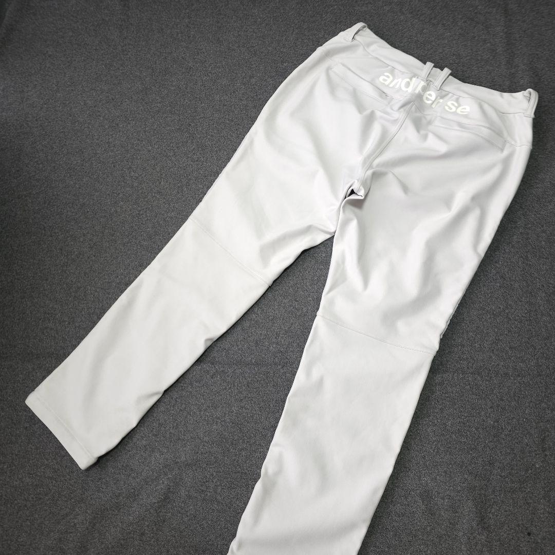 美品 アンパスィ ダンボールニット 中綿ストレッチゴルフパンツ LL