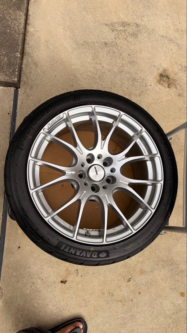 と*も様 RAYS ホムラ HOMURA 2×7 18インチ　＋　ほぼ新品タイヤ