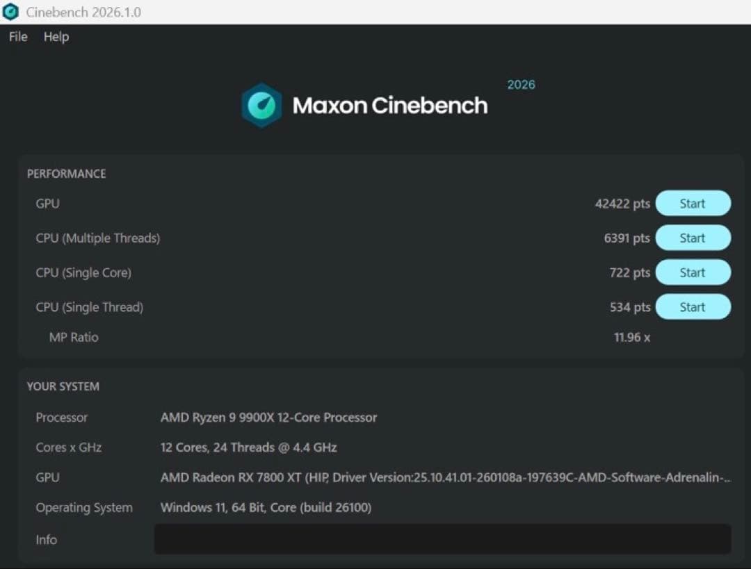 AMD Ryzen9 9900X 動作確認済み