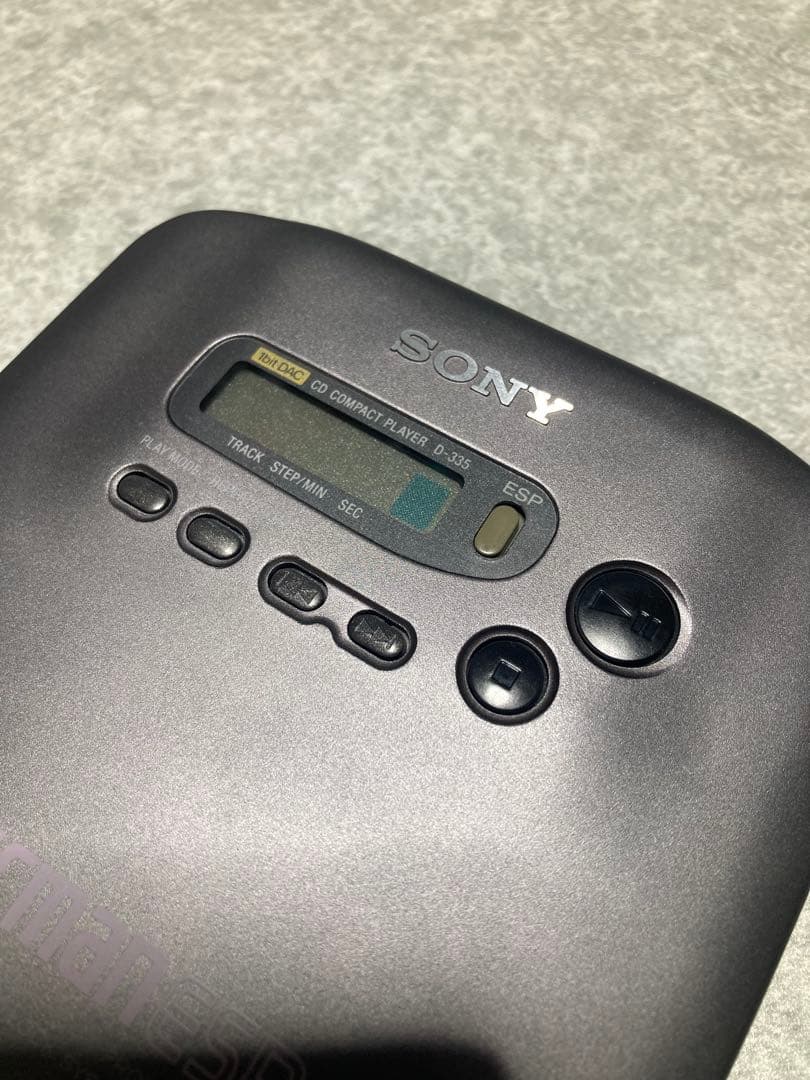 SONY ポータブルCDプレーヤー D-335 Discman ESP 動作品