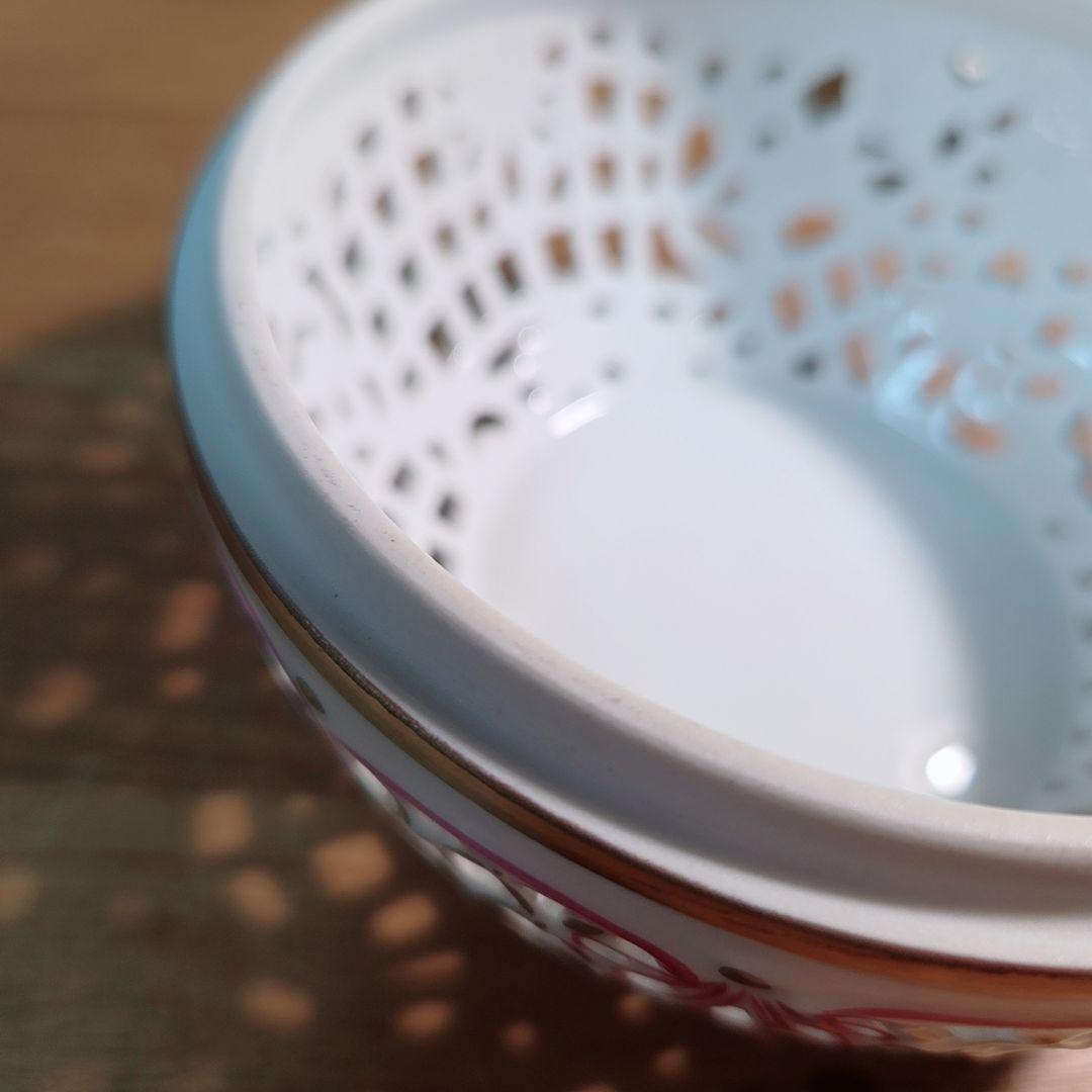 ヘレンドHerend 透かしボンボン入れ ボンボニエール ファンタジー約12cm