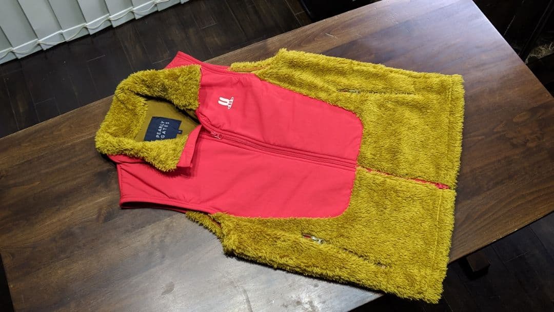 パーリーゲイツ　切替　ウエア　ボア　ナイロン　ベスト　ゴルフ　ジャケット　5　L