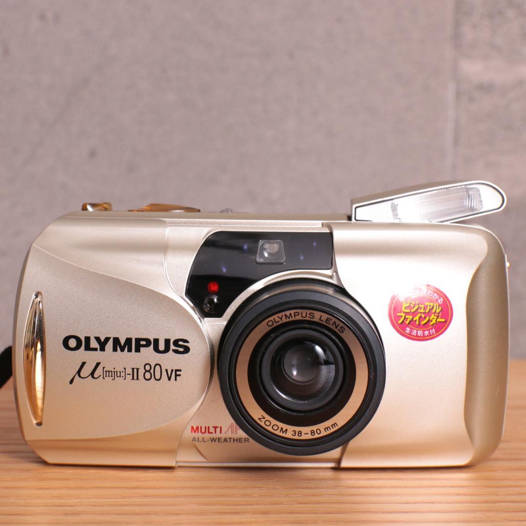美品 OLYMPUS μ [mju:] II 80 VF 動作確認済 リモコン付
