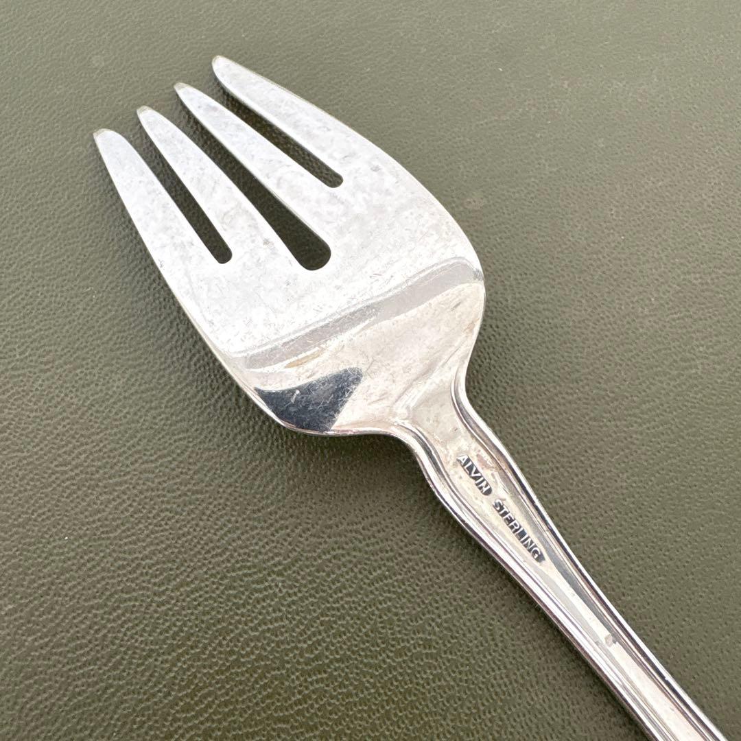 ALVIN STERLING 純銀フォーク　シャトーローズ　シルバー　ビンテージ