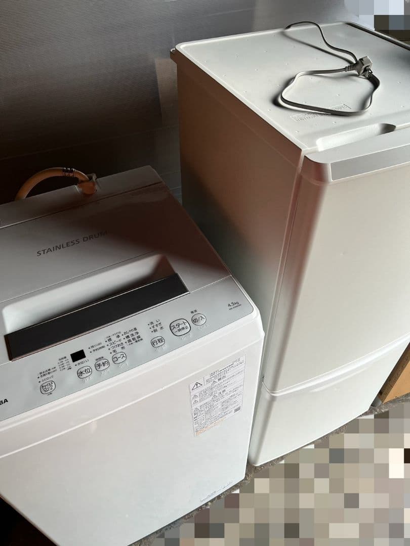 Panasonic　冷蔵庫　2021年製　TOSHIBA　洗濯機　2020年製
