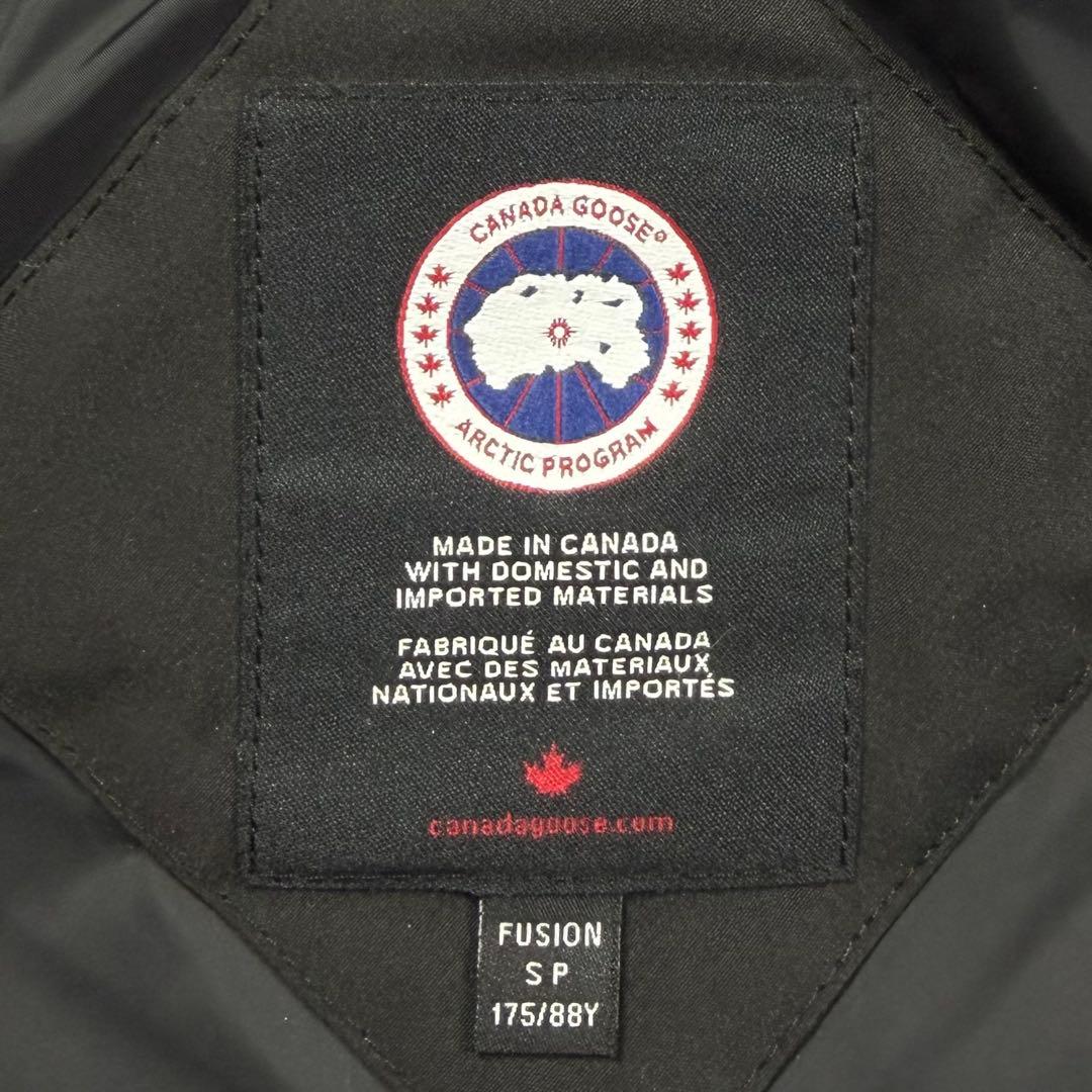 美品 カナダグース ダウン アウター ウィンダムパーカ 3808MA ロゴ 黒