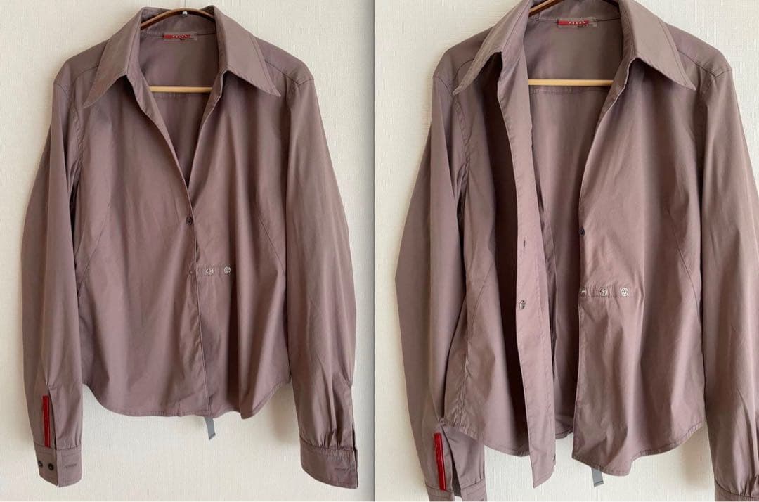 [00s] PRADA SPORT コットンブレンドシャツ