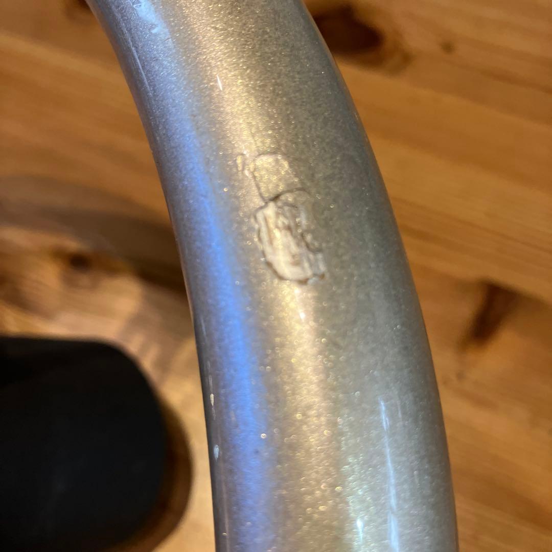 シルバー 3スポーク ステアリング 本体 ステアリングサイズ　35です。