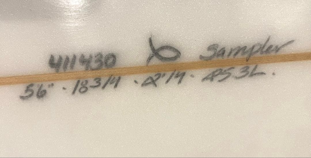 アルメリック　サンプラー　5'6 25.3Lハードケース付き