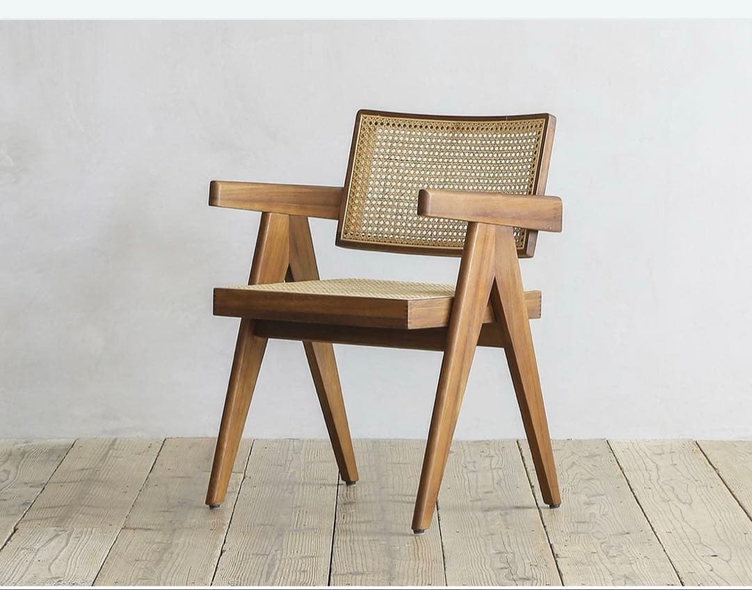 FLYMEe SHADOW CHAIR ラタン アームダイニングチェア　木製