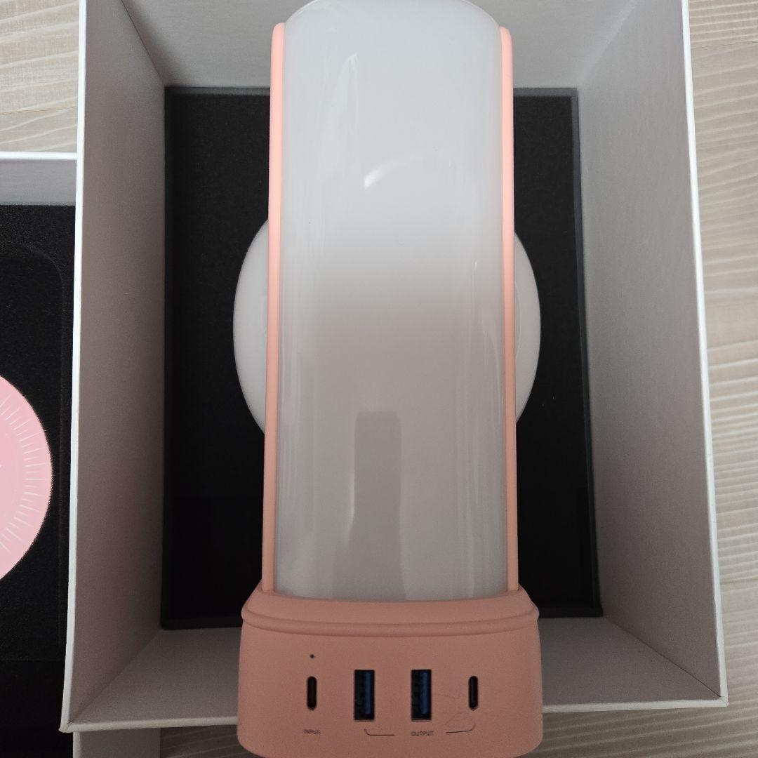 yowuピンク クリスタルヘッドフォンスタンド LED付き