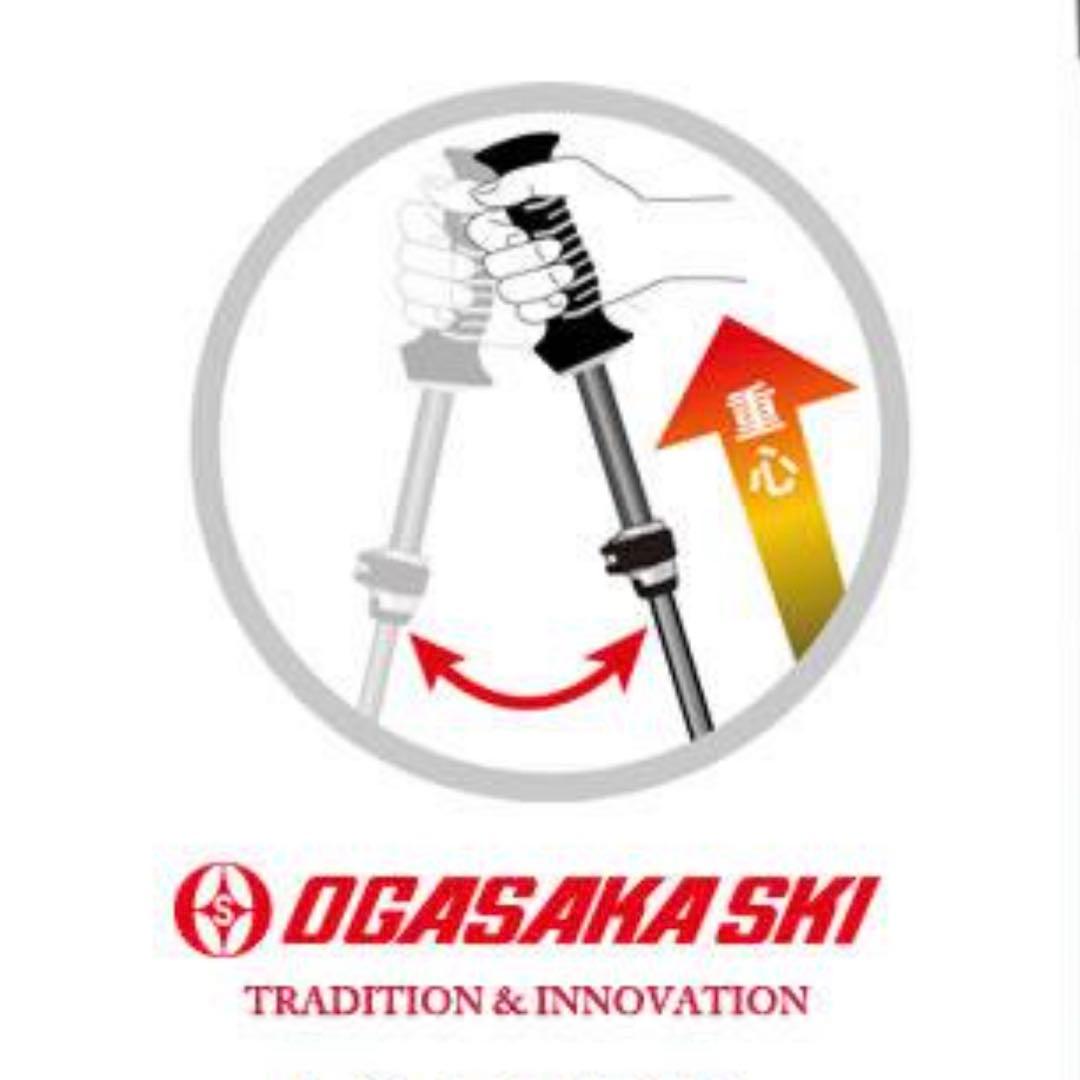 【新品未使用】オガサカ 伸縮式スキーポール LC-FS レッド