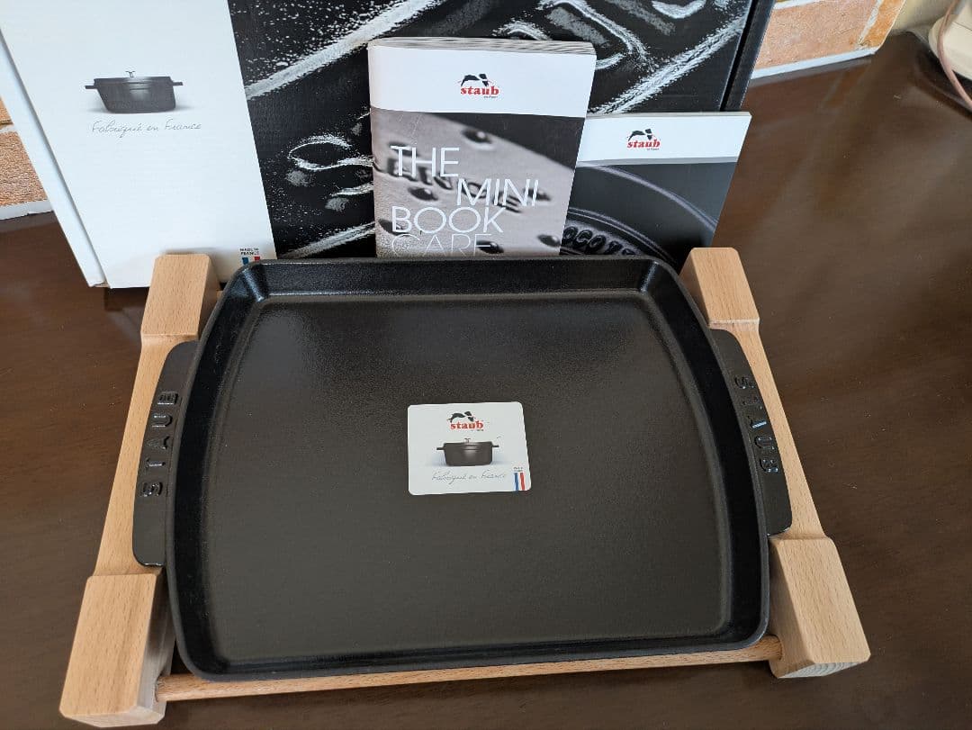 ★新品未使用★staub　ストウブ ステーキプレート　鋳鉄　フランス製