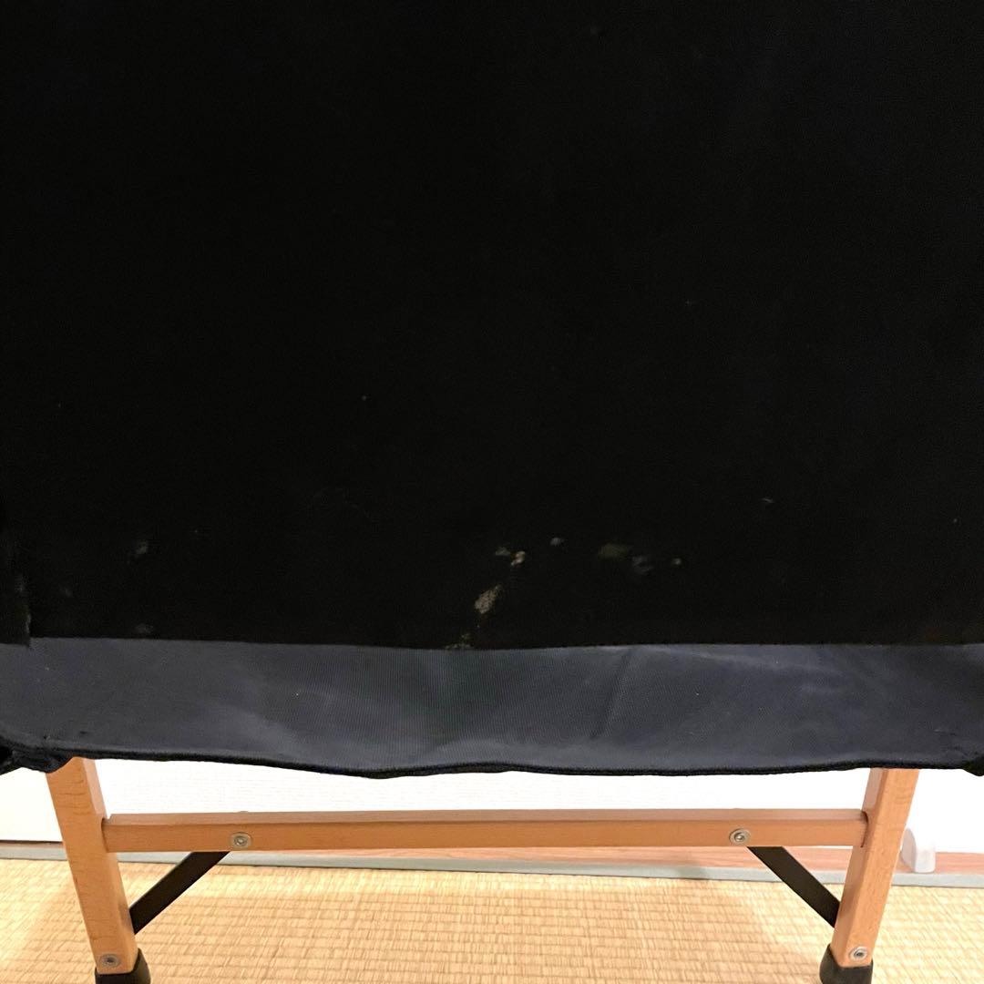 【2脚セット】FIELDOOR クラシックチェア ブラック ローチェア