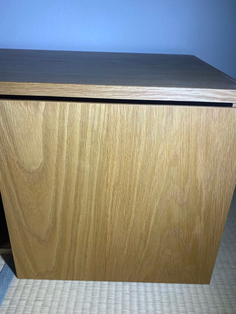 ✨美品✨　無印良品　ステンレスユニットシェルフ　ボックス　オーク　チェスト