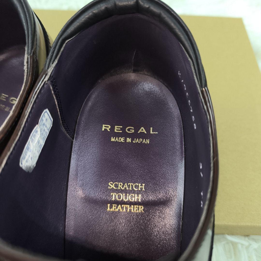 ✨美品✨ リーガル ドレスシューズ 内羽根 ストレートチップ レザー 茶色