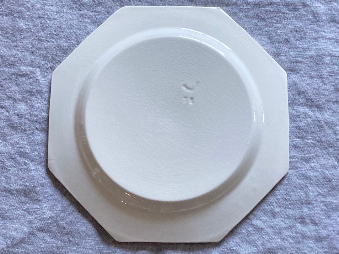 フランス アンティーク クレイユモントロー オクトゴナル ディナープレート