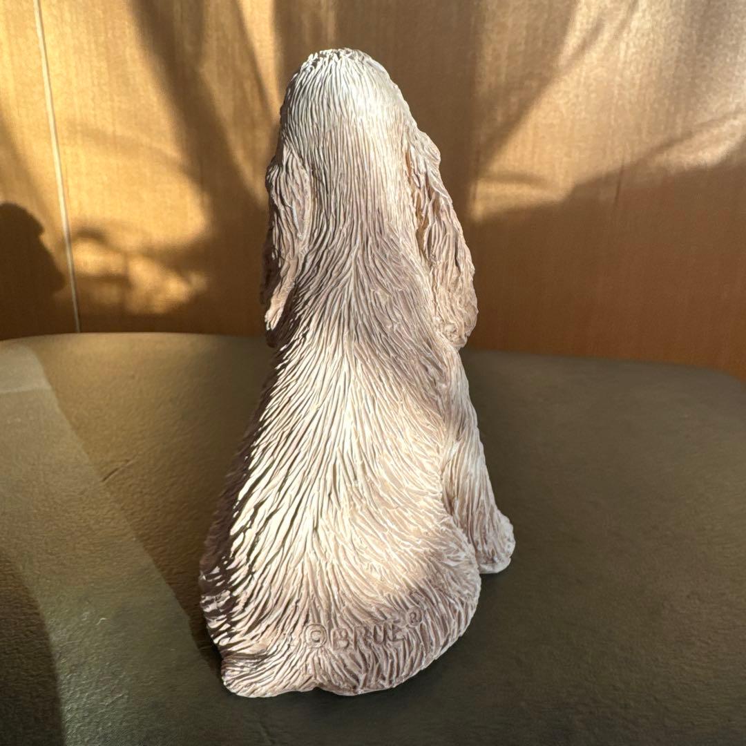 コッカースパニエル 置物　バフ　サンディキャスト