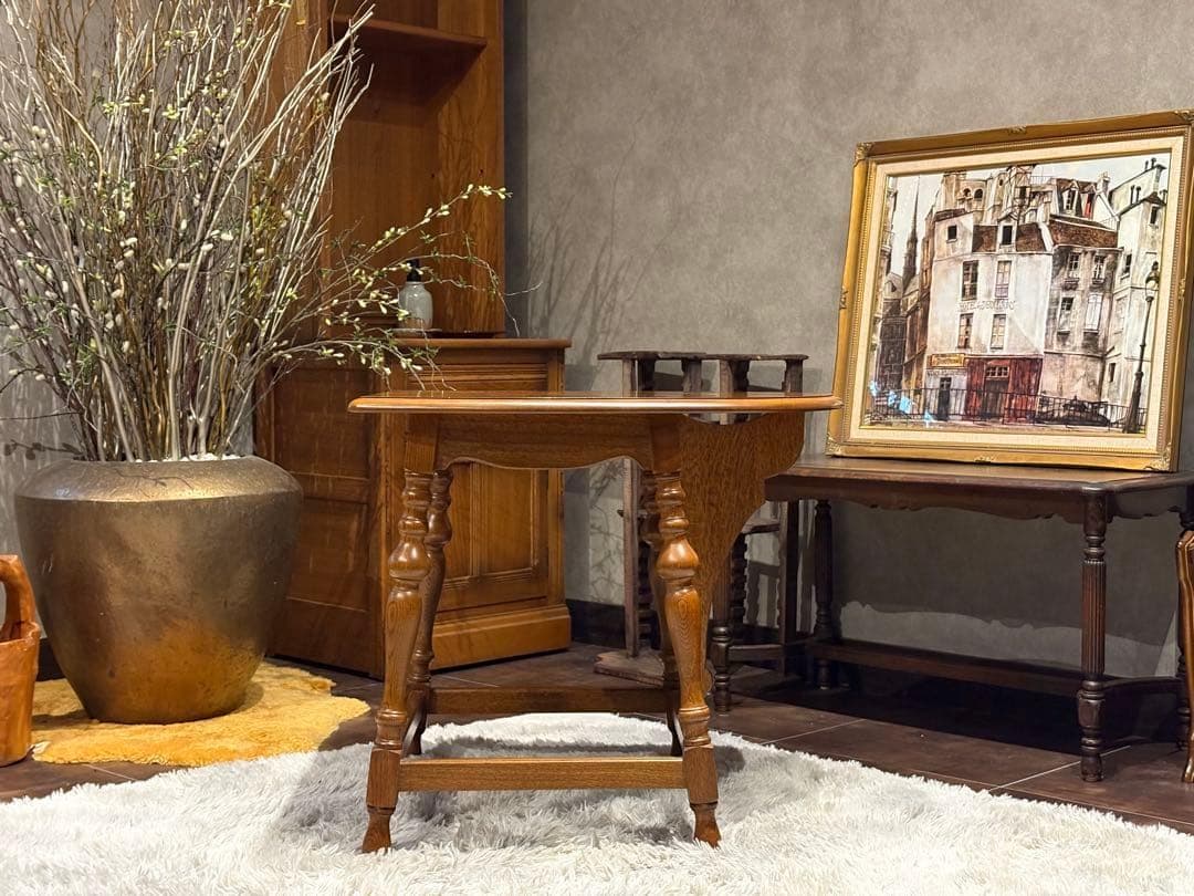 希少　ホビンレッグ　サイドテーブル　ローテーブル　アンティーク　クラシック　SG