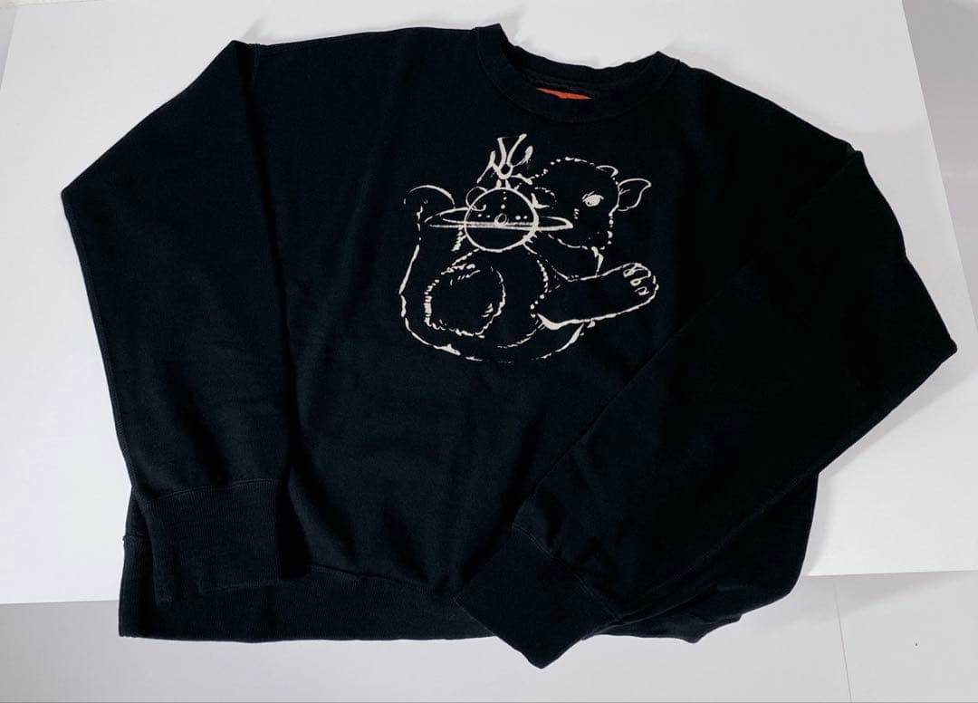 新品タグ付 A/W24-25 BUNNY ORB コットン裏毛クルーネックトップ