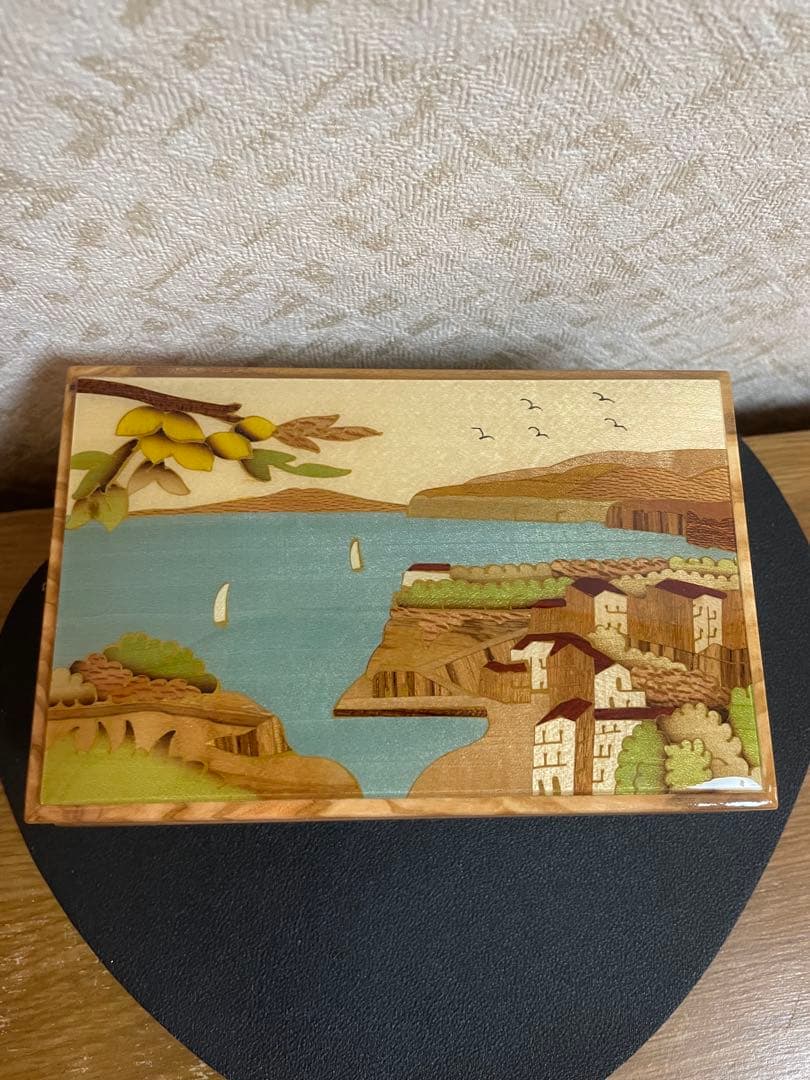 stinga tarsia 象眼細工　木製　オルゴールつき　ジュエリーボックス