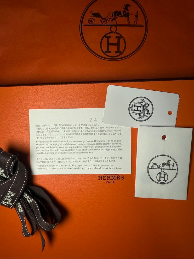 【新品未使用】エルメス ポロシャツ　H刺繍　Mサイズ