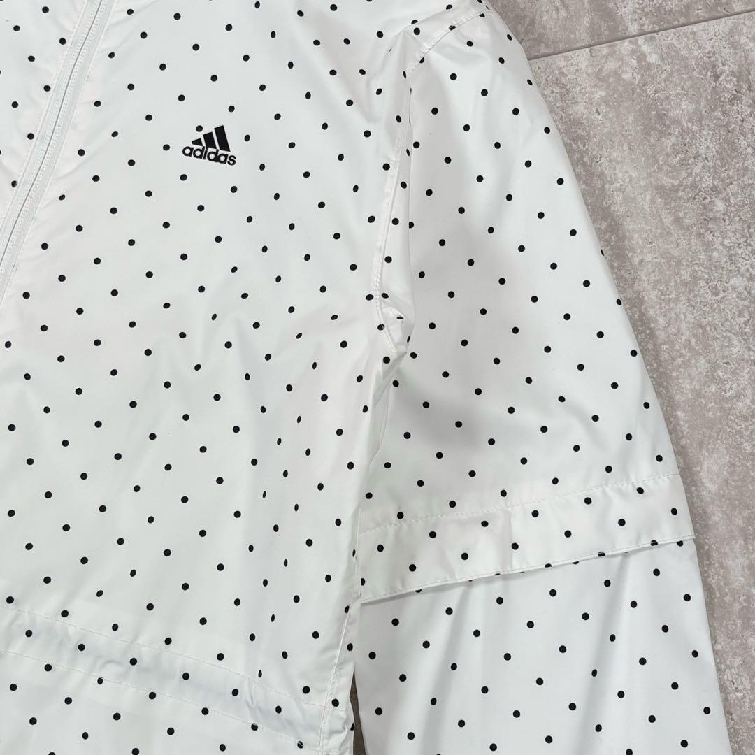 アディダスゴルフ レインウェア レインコート ドット柄 水玉 2way S