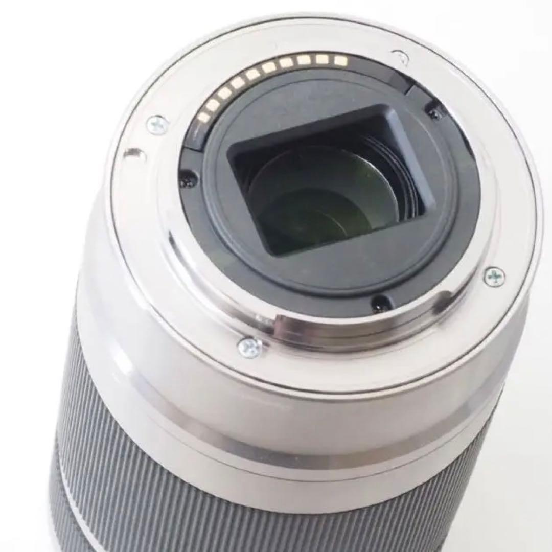 【美品】ソニー⭐️E 55-210mm F4.5-6.3OSS望遠レンズシルバー