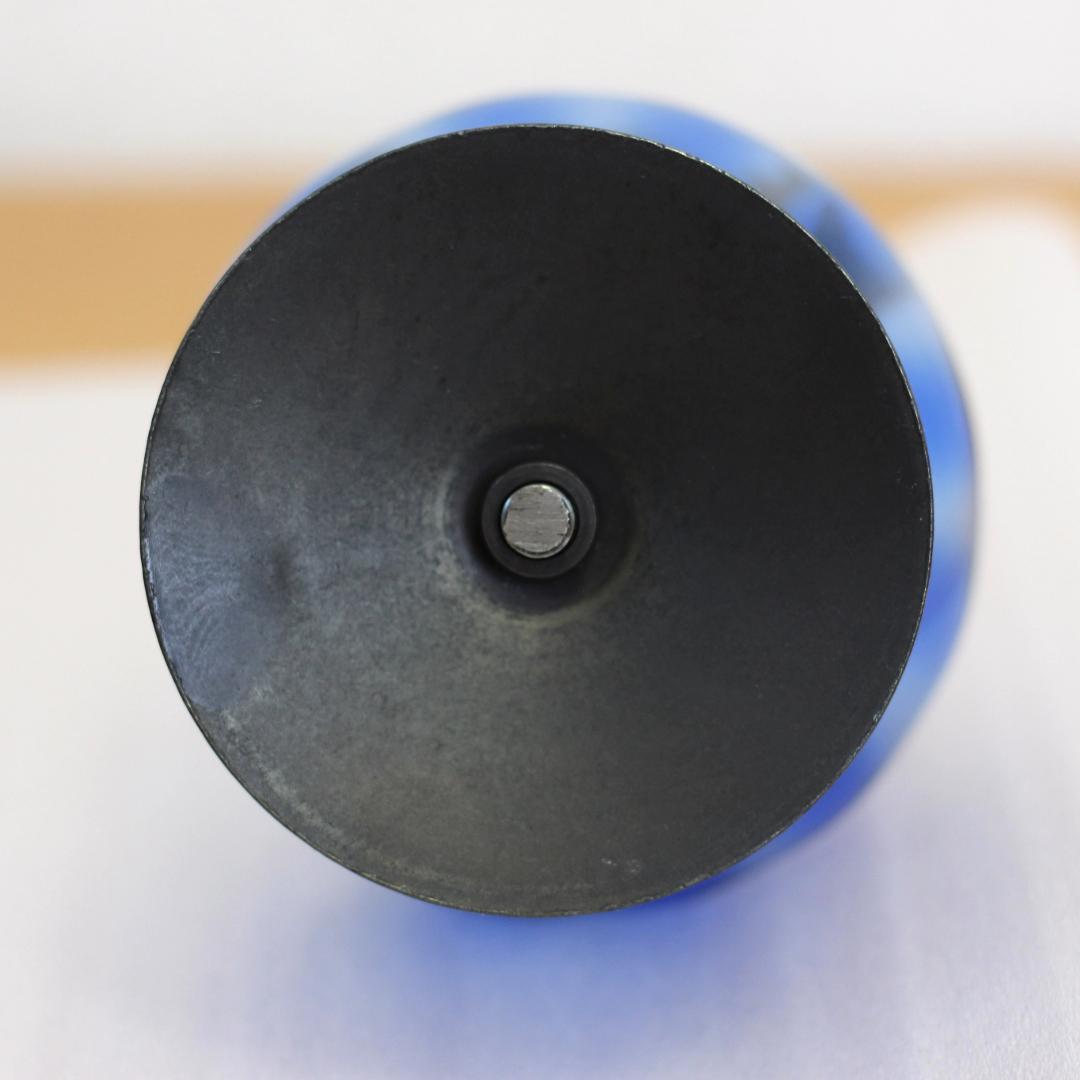 【美品】エリックホグラン　キャンドルスタンド オニオン型　ブルー 02