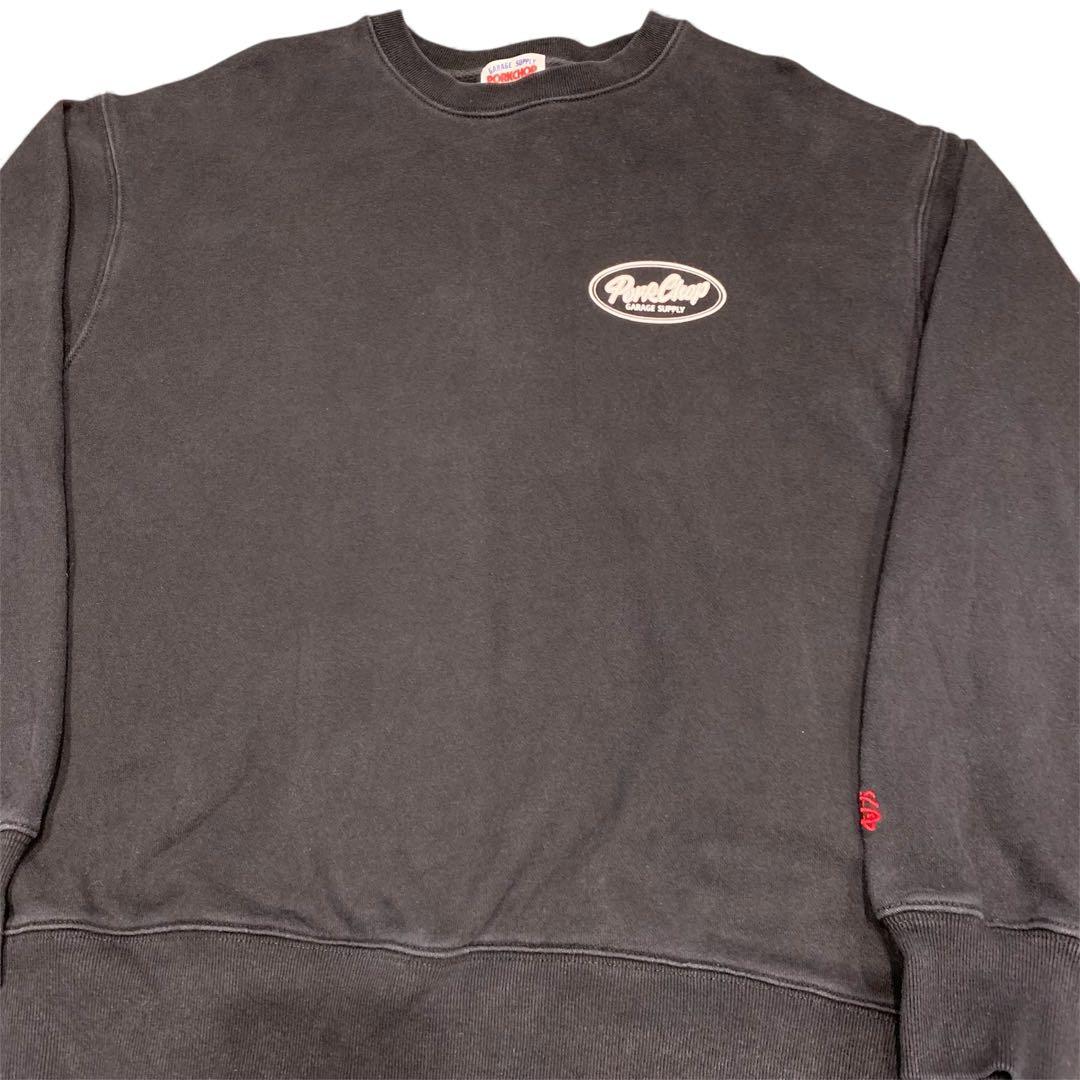 【L】ポークチョップ ガレージサプライPORKCHOPスウェット トレーナー 黒