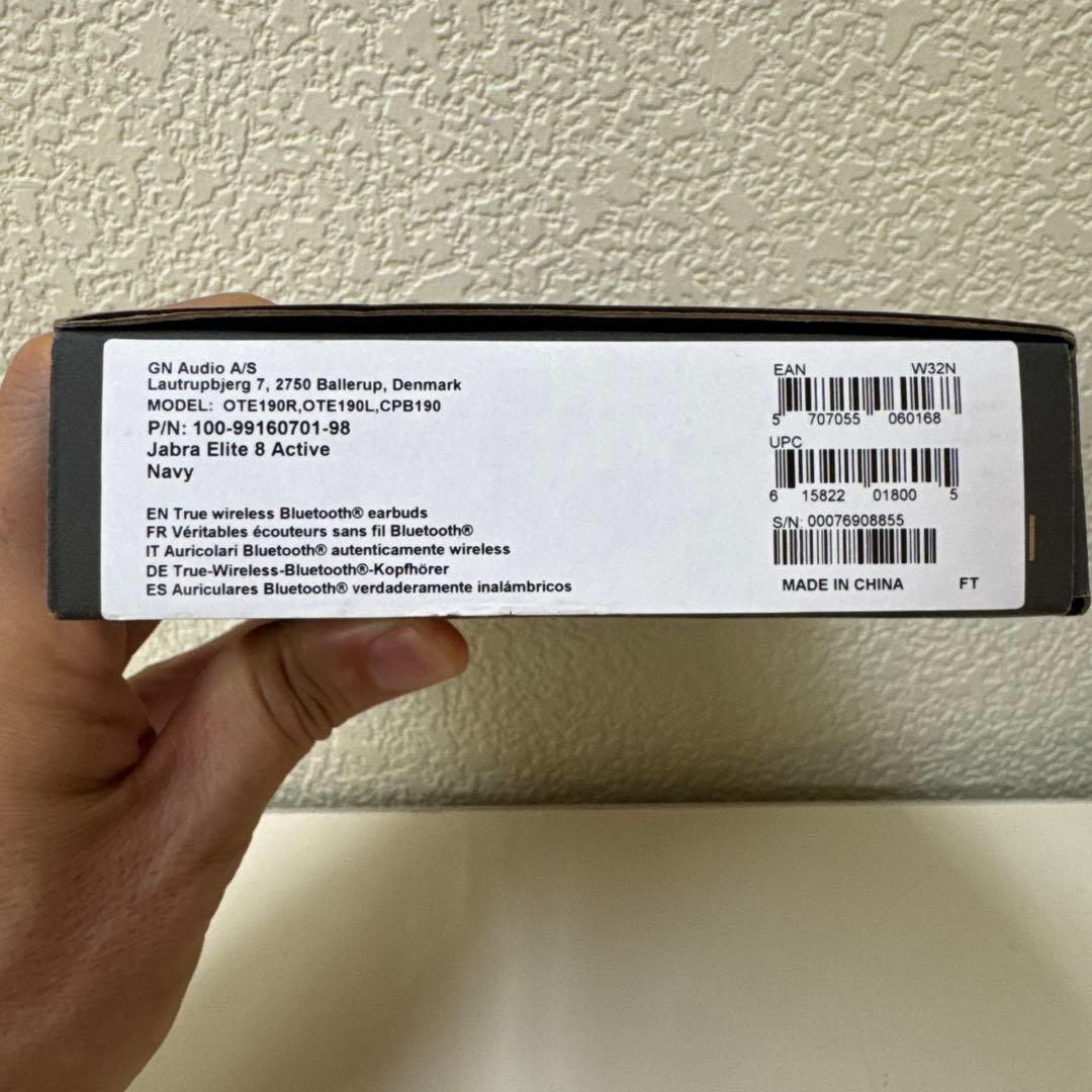 Jabra Elite 8 Active ハンズフリーイヤホン ネイビー