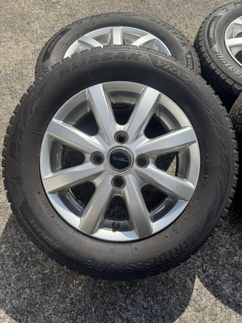 ブリヂストン BLIZZAK 155/70R13 アルミ付4本