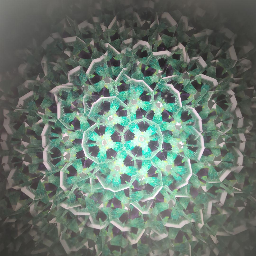 【美品】ノースアイランド 万華鏡 スコープ型 グリーン オイルワンド 共箱付き