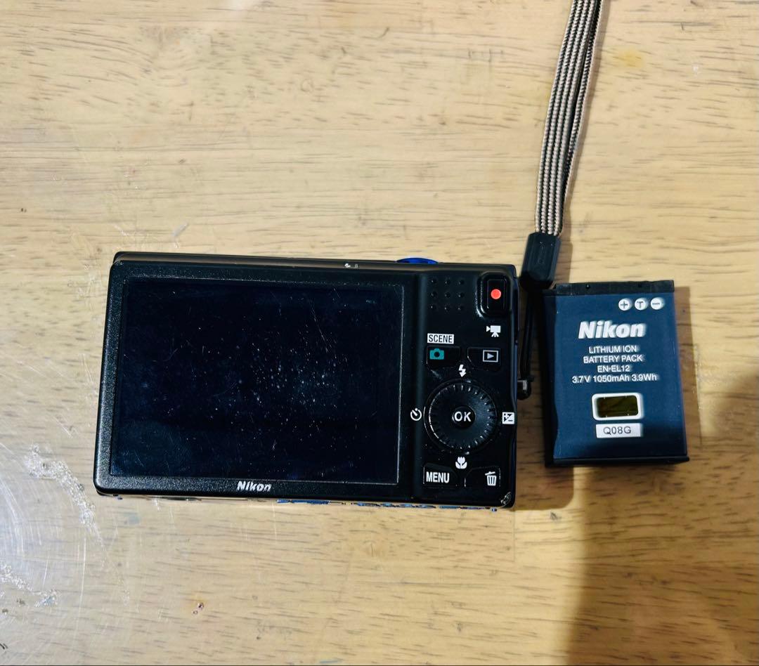 【Nikon】COOLPIX S6200 青 10倍光学ズーム デジカメ